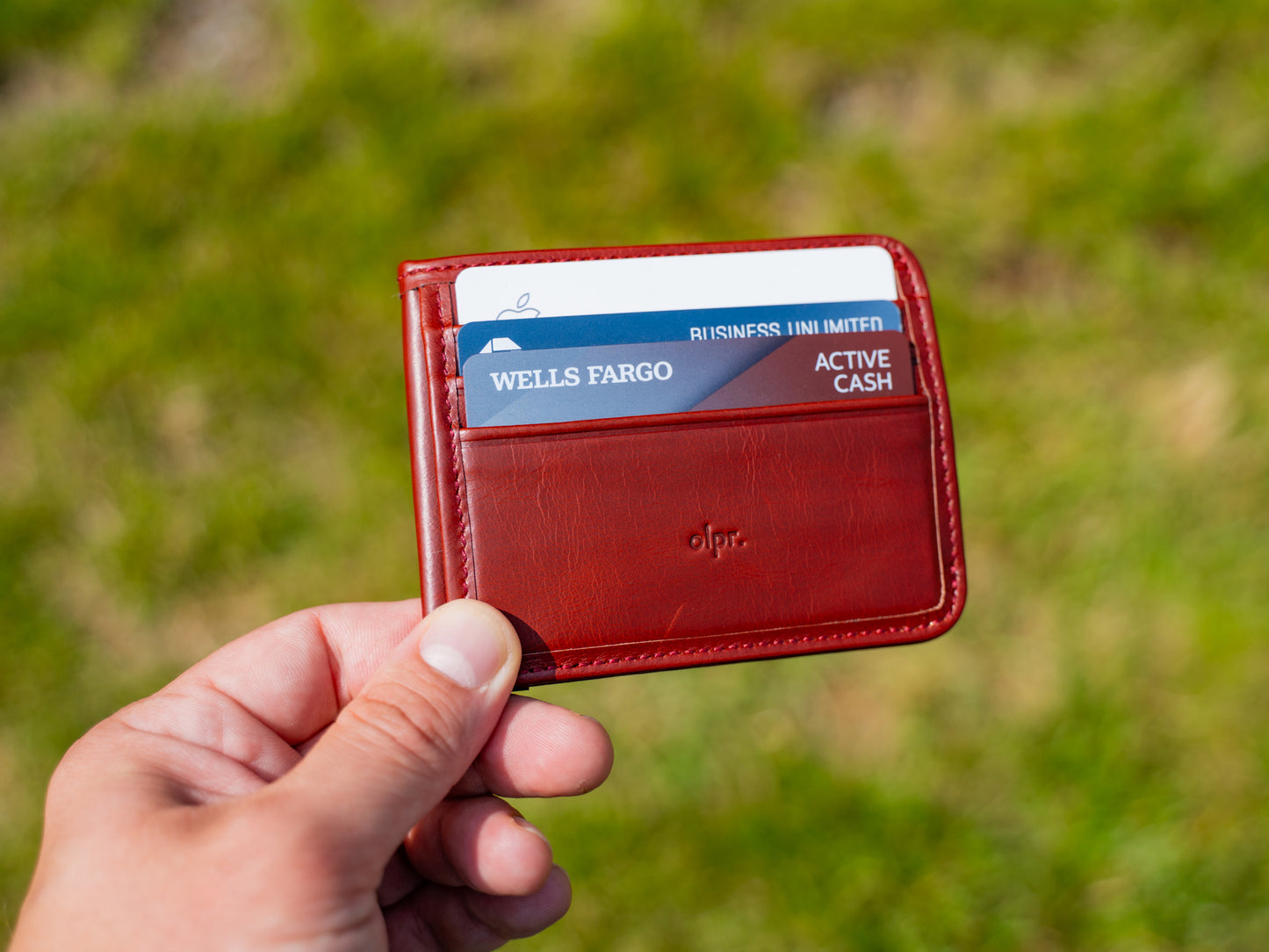 Vintage Leather Nine Pocket Wallet - Ox Blood