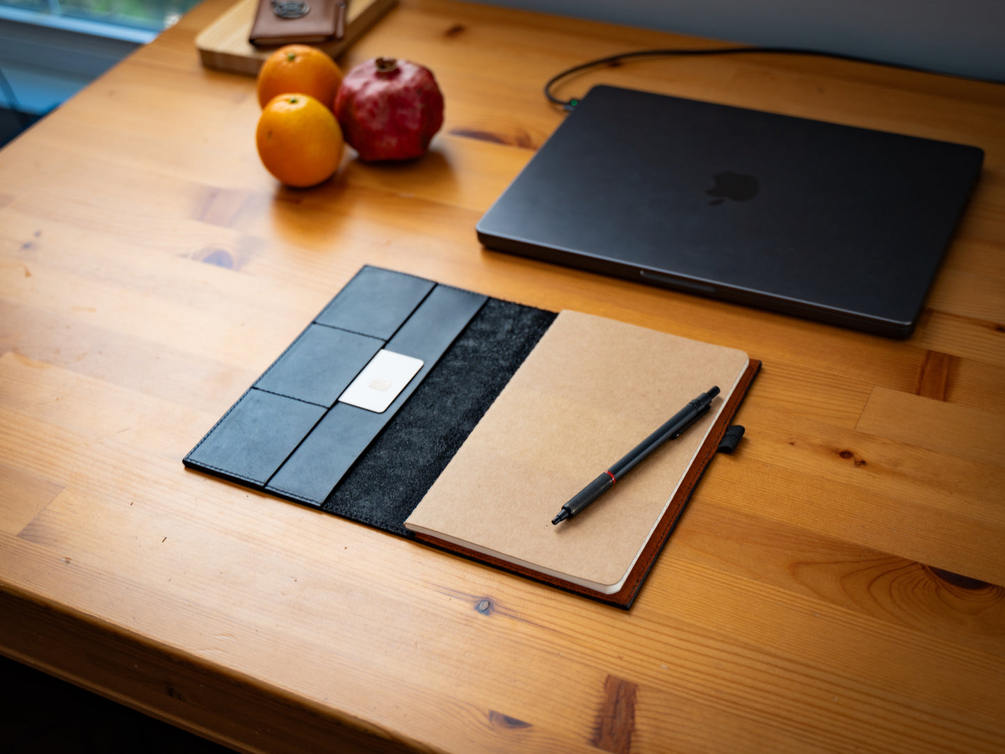 Leather Moleskine Journal Case - Black
