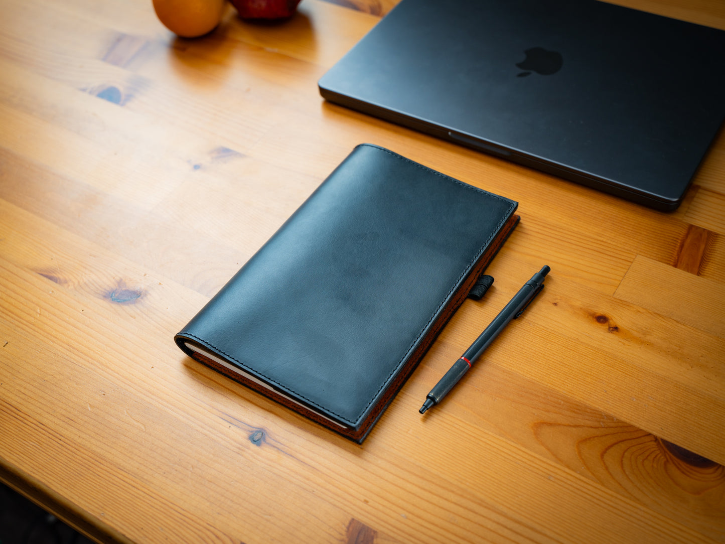 Leather Moleskine Journal Case - Black