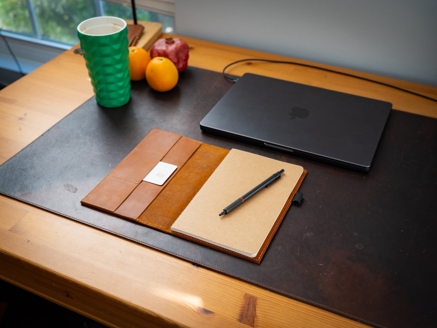 Leather Moleskine Journal Case - Natural