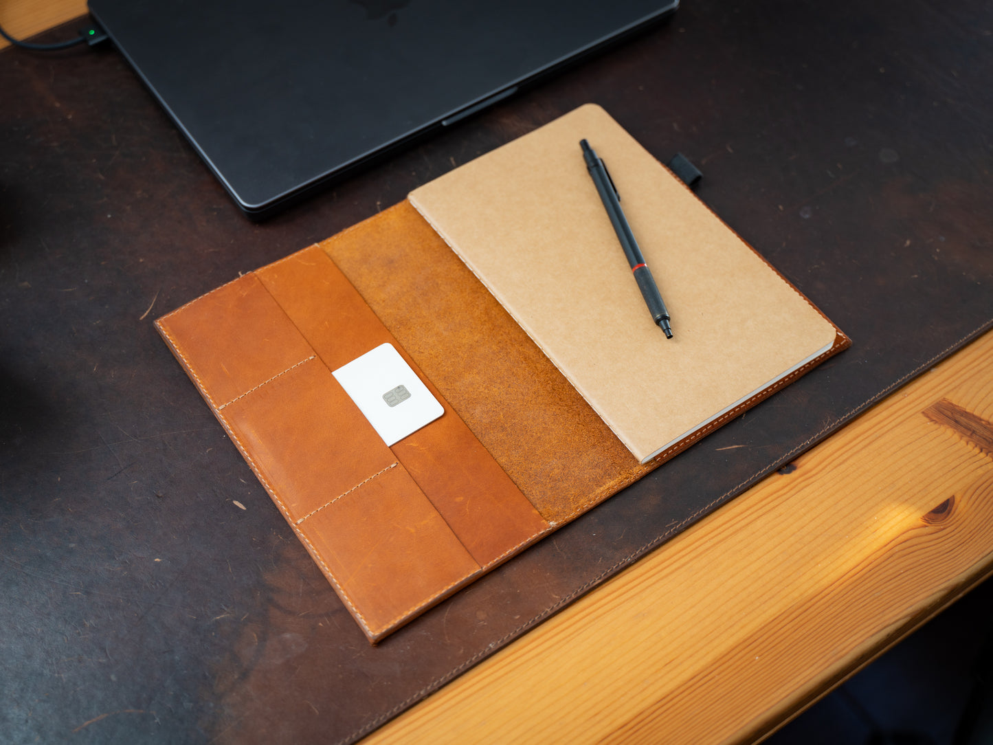 Leather Moleskine Journal Case - Natural