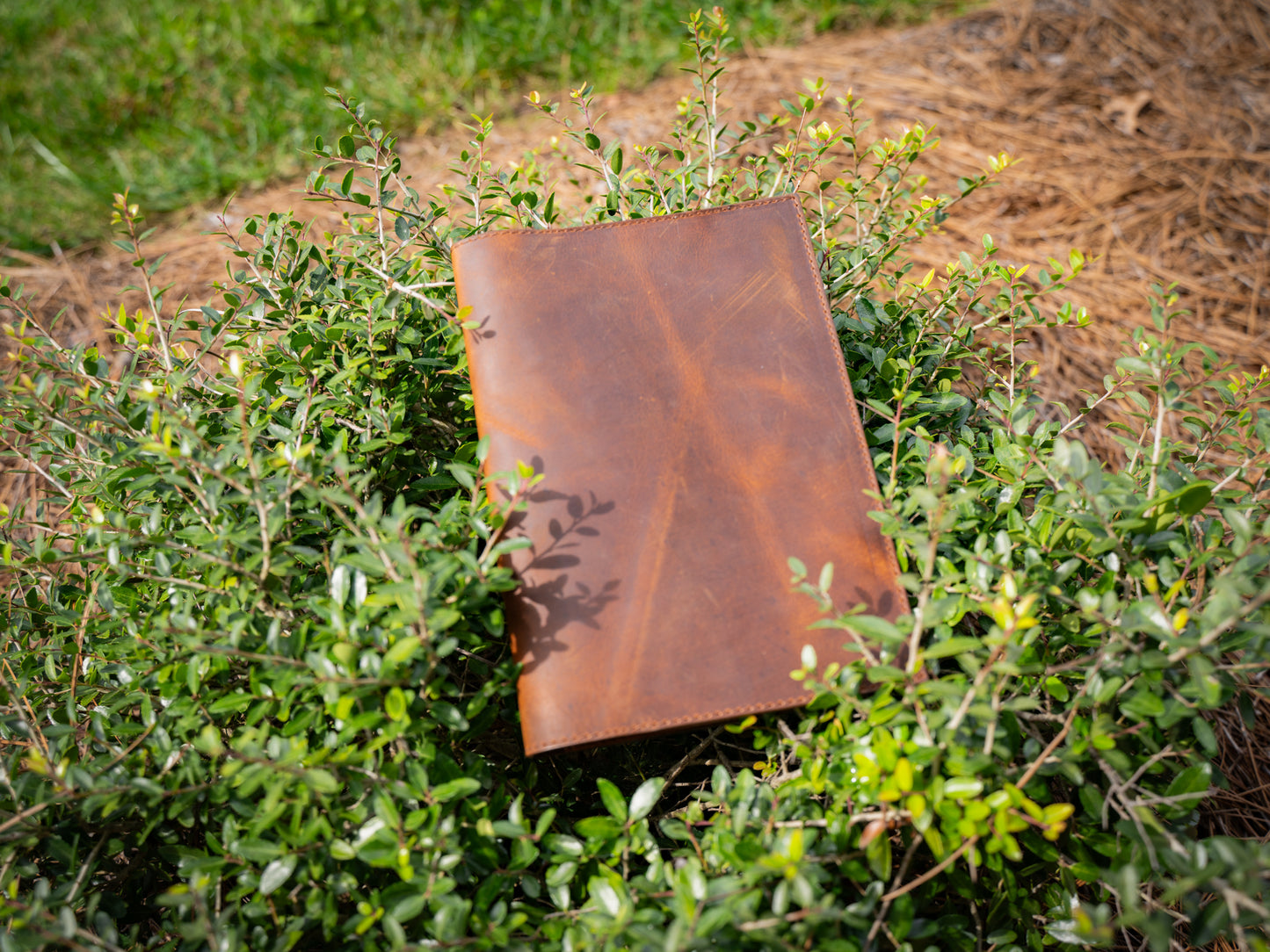 Crazy Horse Leather Padfolio Traditional - Brown