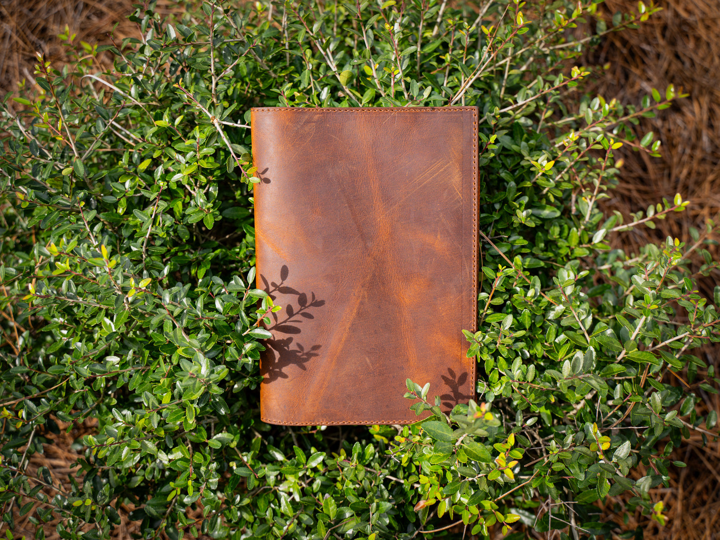 Crazy Horse Leather Padfolio Traditional - Brown
