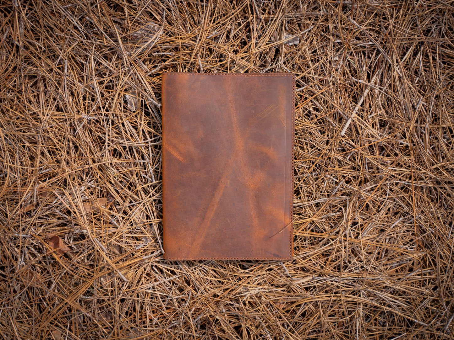 Crazy Horse Leather Padfolio Traditional - Brown