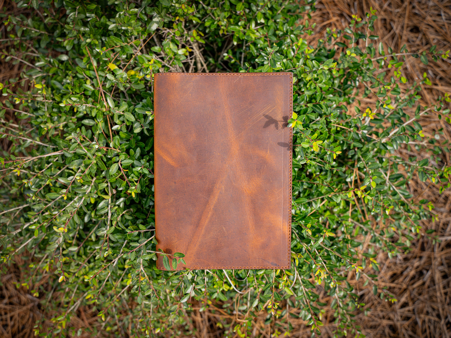 Crazy Horse Leather Padfolio Traditional - Brown