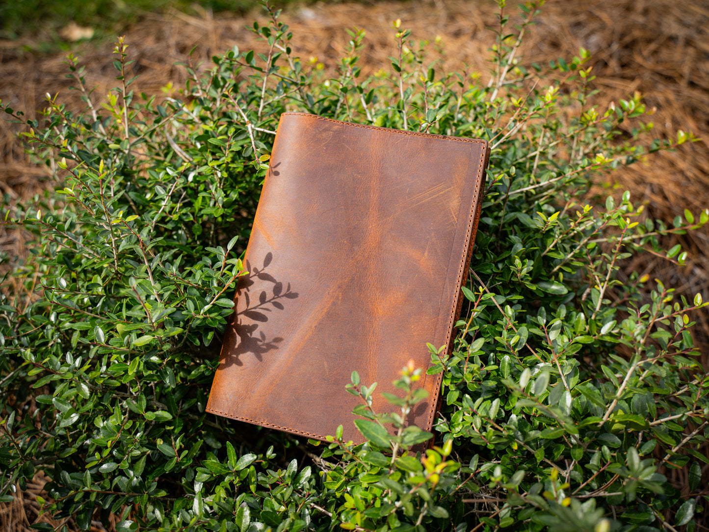 Crazy Horse Leather Padfolio Traditional - Brown