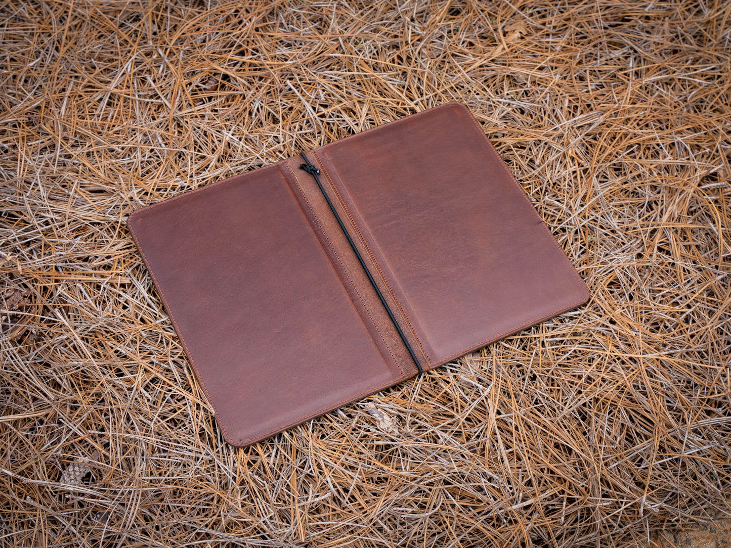 All Leather Menu Cover - Chestnut