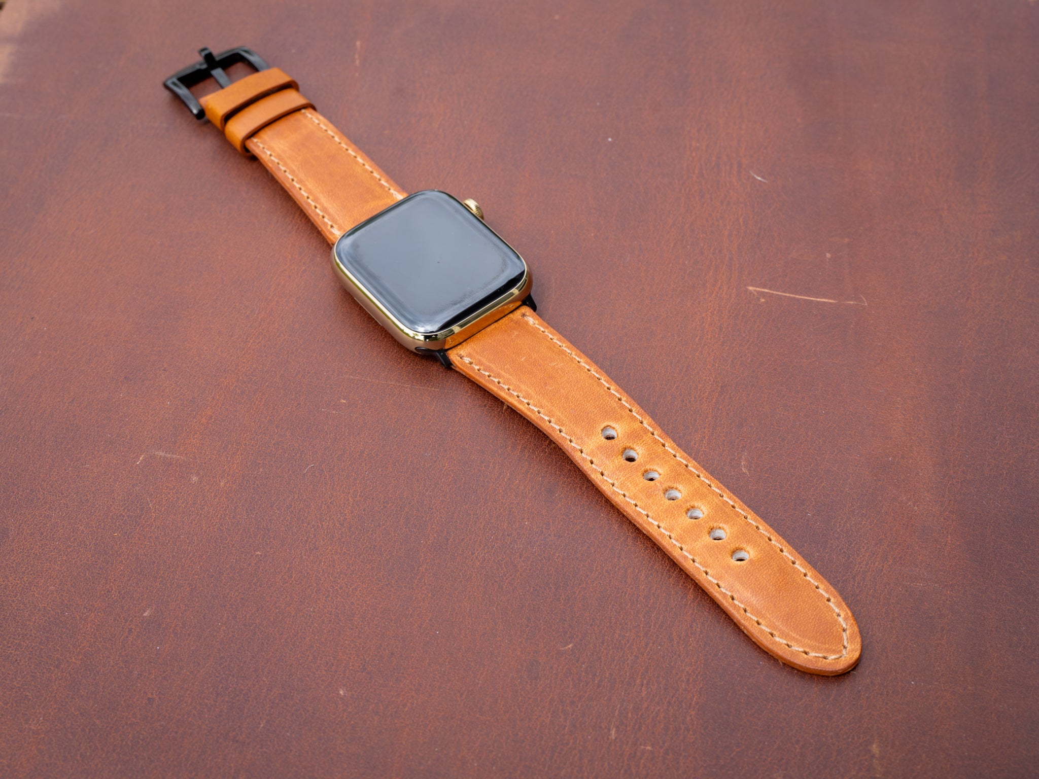 Horween Leather Apple Watch Band Natural