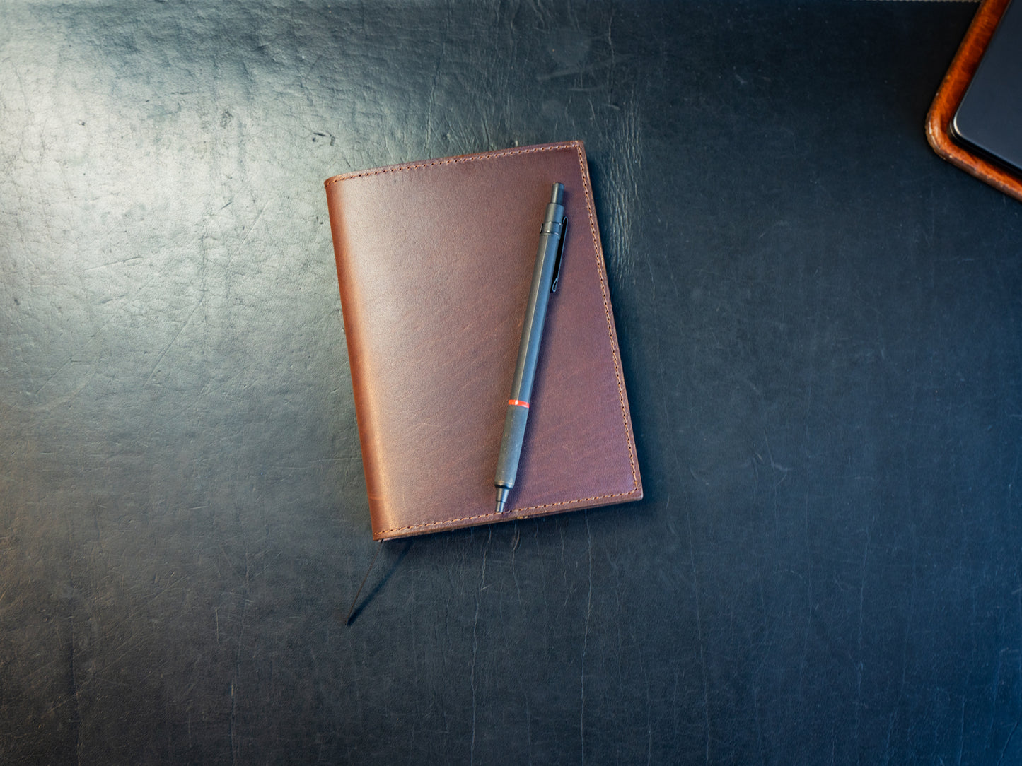 Milwaukee Leather Midori Notebook Cover - Chestnut