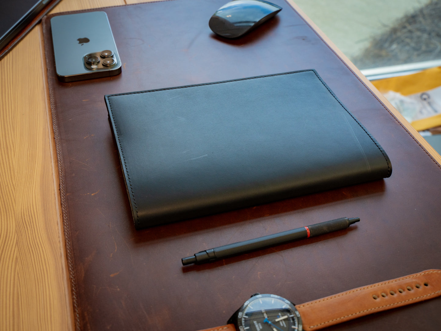 Milwaukee Leather Midori Notebook Cover - Black