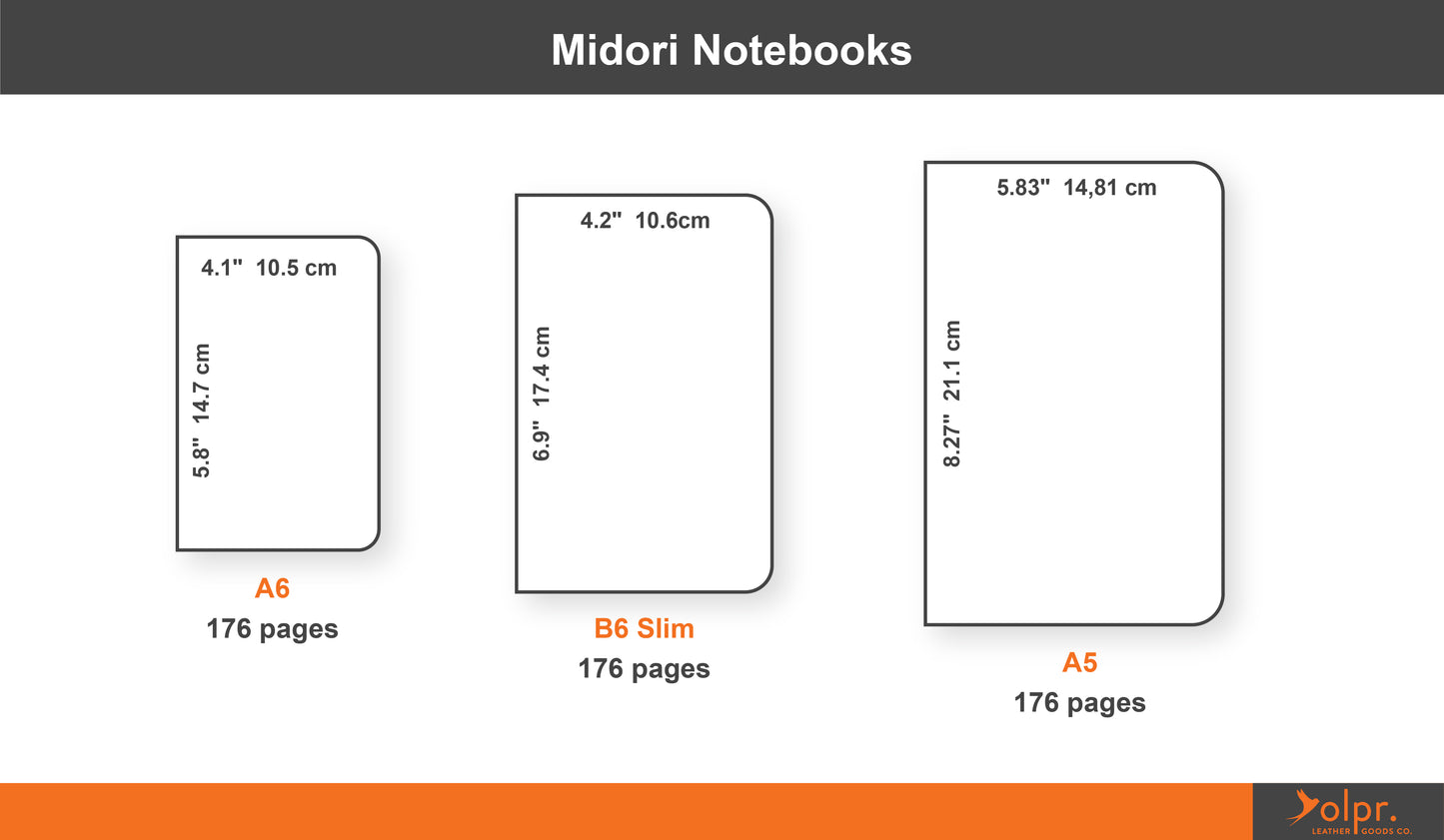 Milwaukee Leather Midori Notebook Cover - Natural