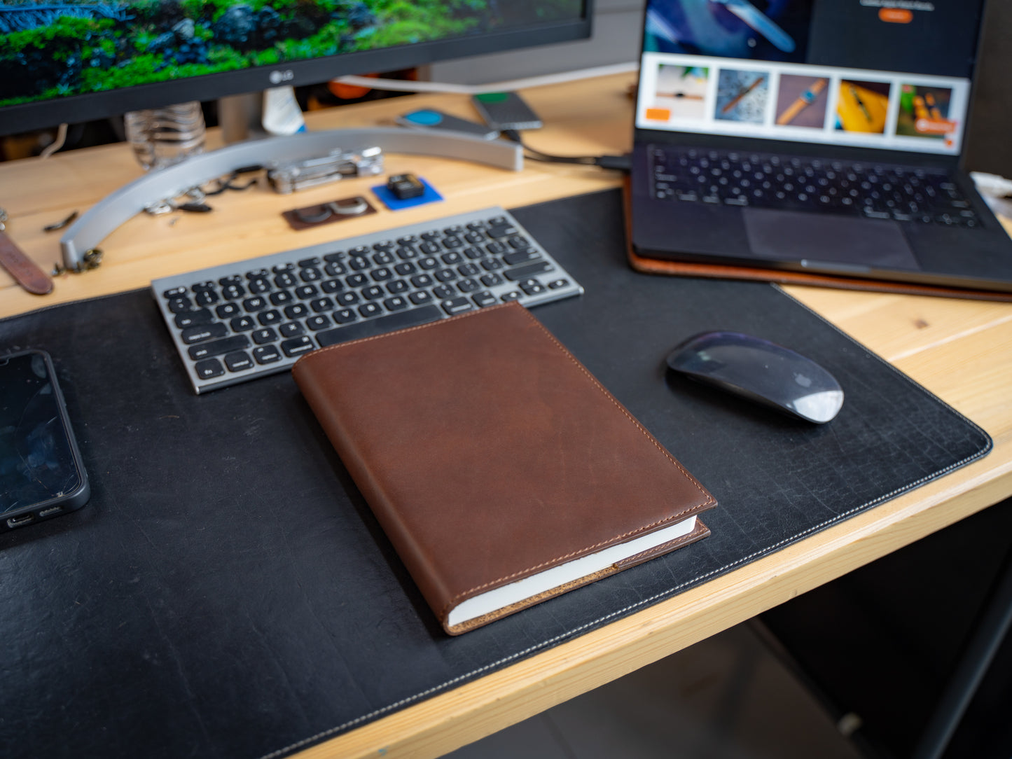 Milwaukee Leather Nanami Seven Seas A5 Journal - Chestnut