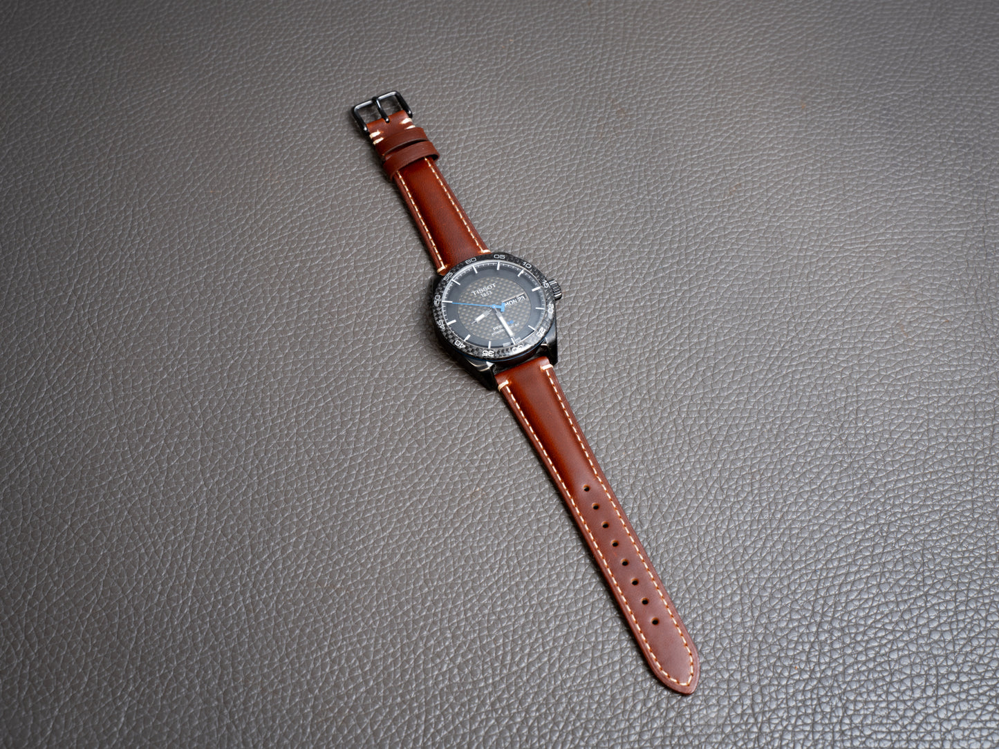 Cordoba Leather Watch Band - Chestnut