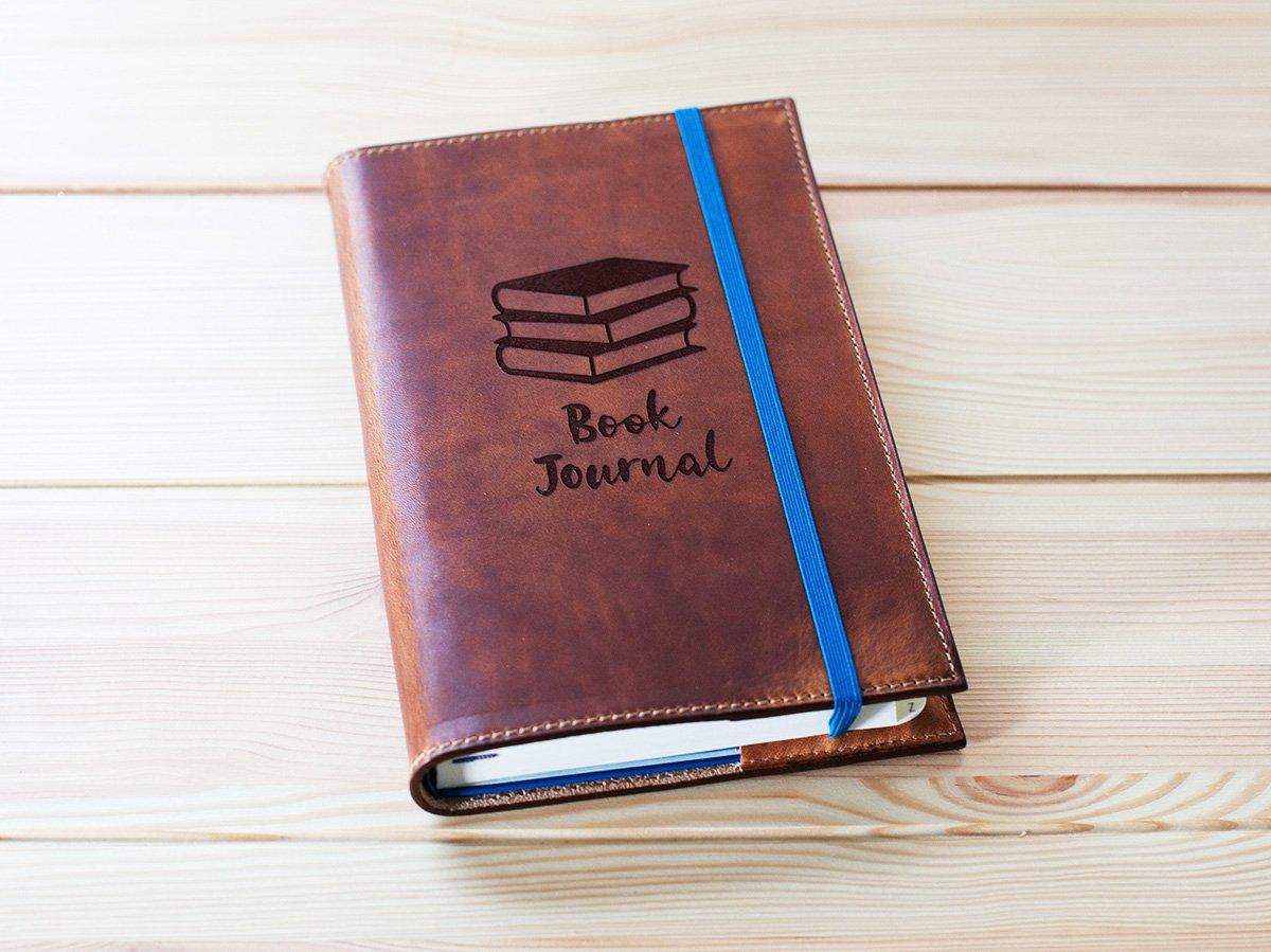 Leather Reading Journal / Book Journal Milwaukee - Natural Journal - olpr.