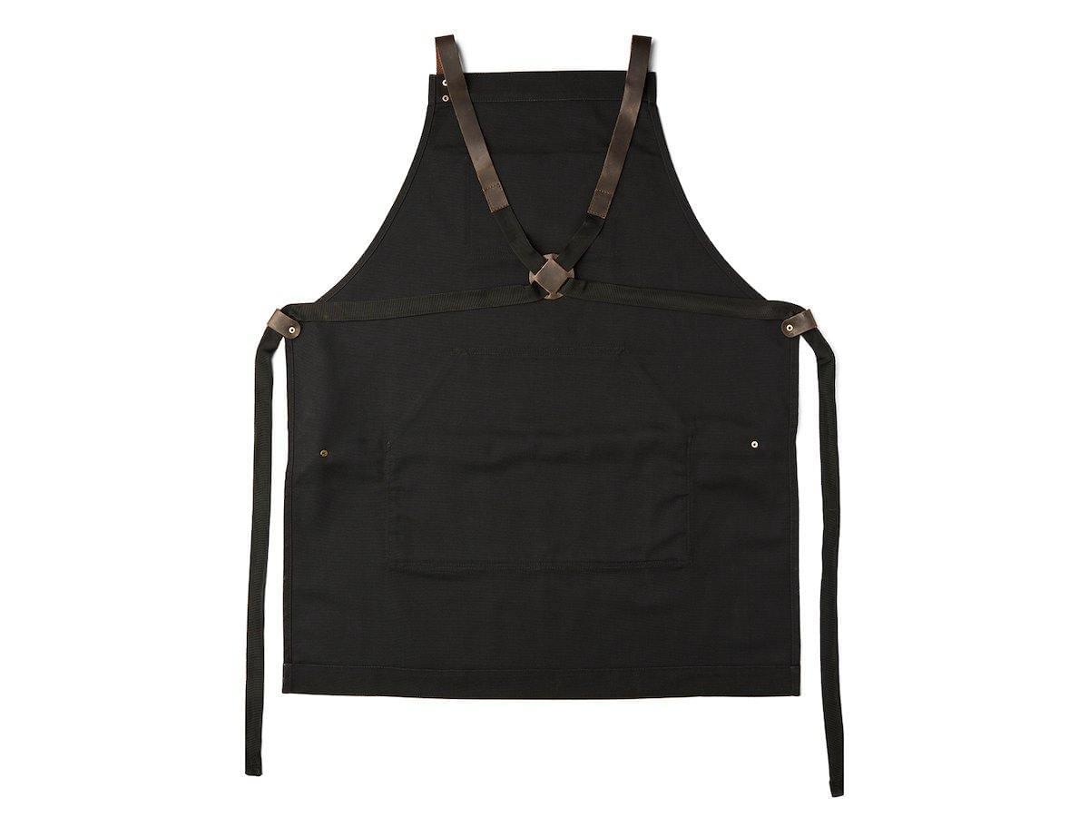 Canvas and Leather Apron - Black