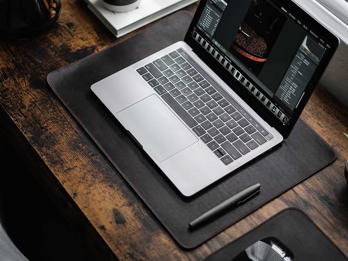 Milwaukee Leather Desk Pad - Chestnut Desk Pad - olpr.