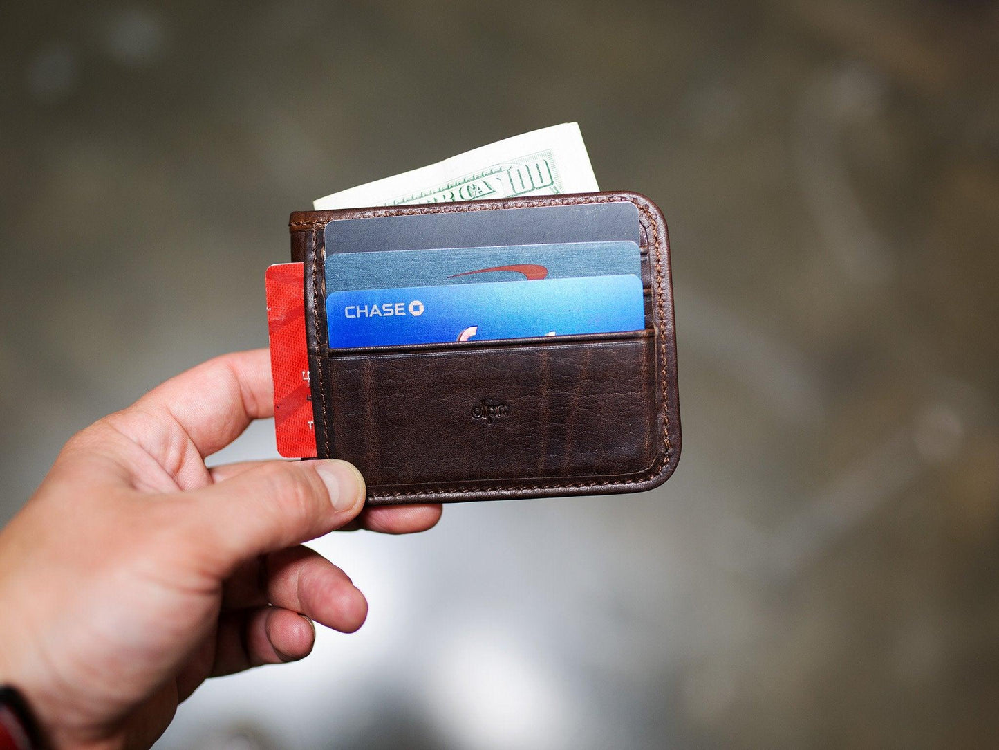 Milwaukee Leather Nine Pocket Wallet - Chestnut Wallet - olpr.