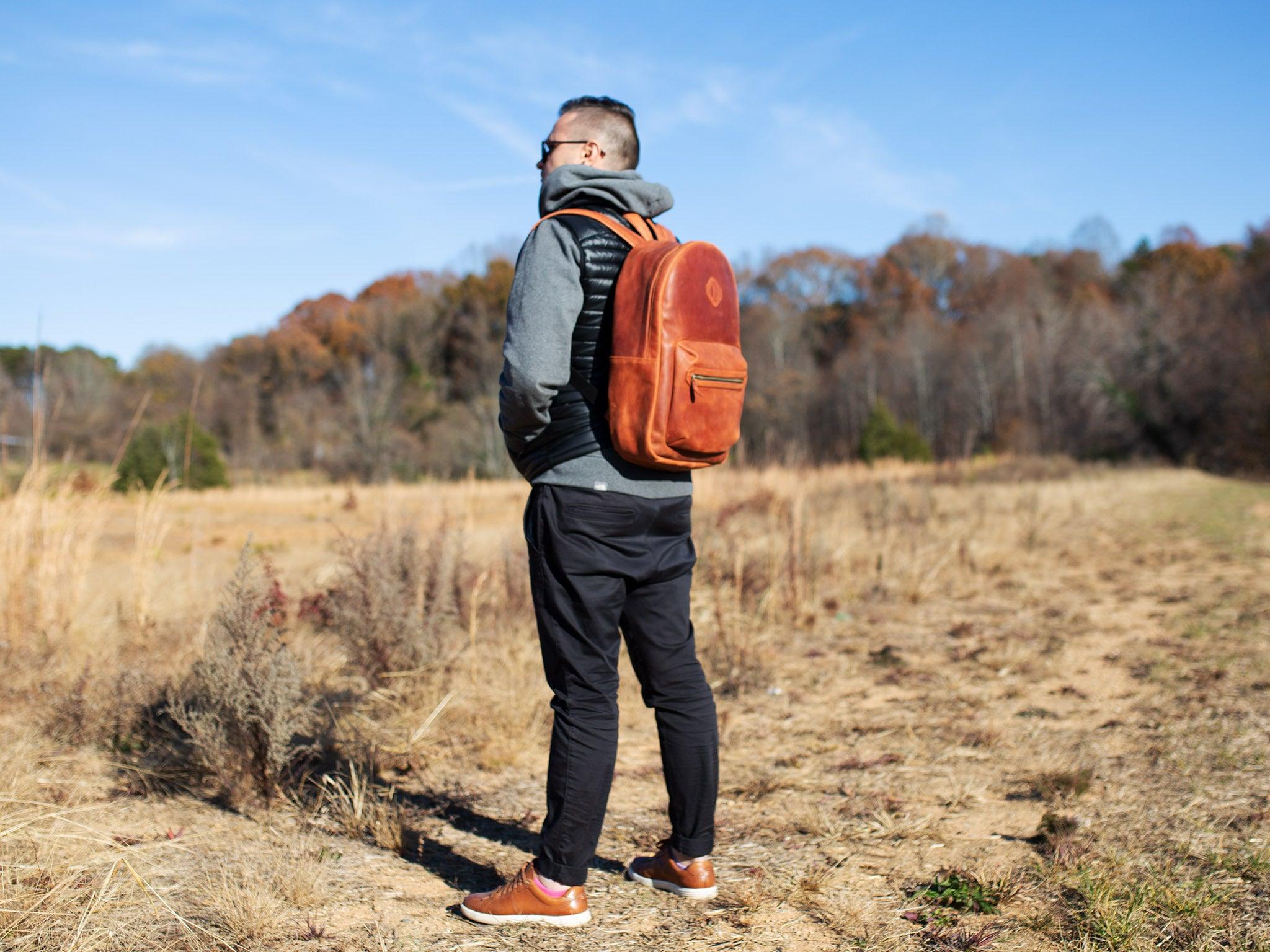 Crazy Horse Leather Backpack City