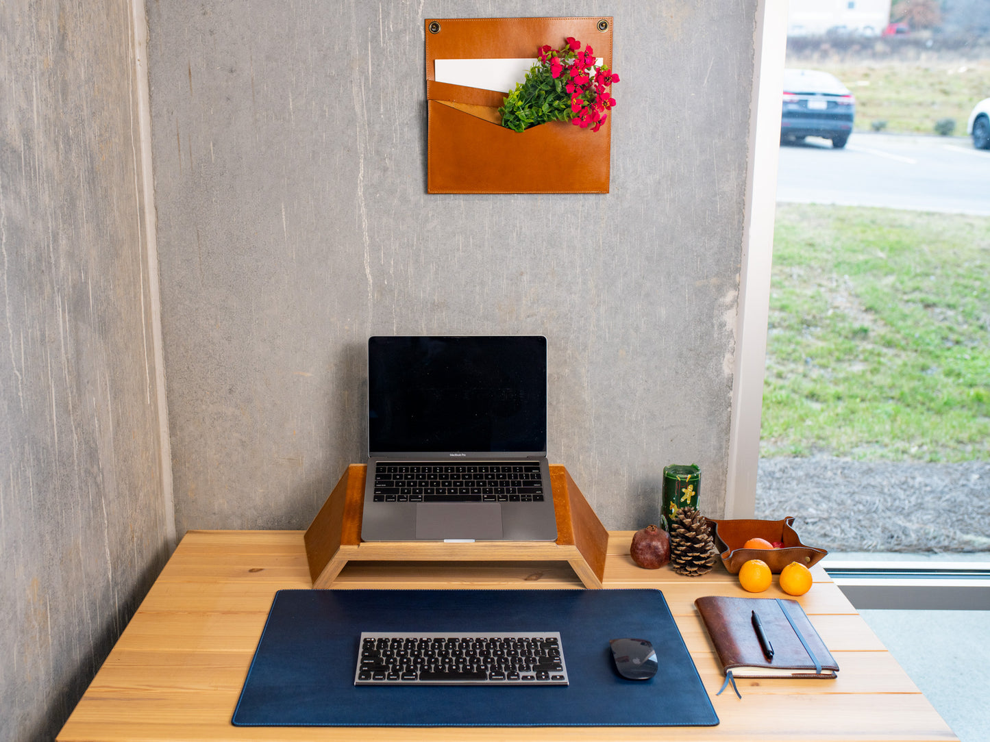 Milwaukee Leather Desk Pad - Blue Desk Pad - olpr.