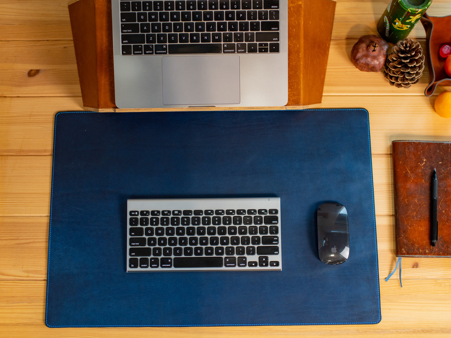 Milwaukee Leather Desk Pad - Blue Desk Pad - olpr.