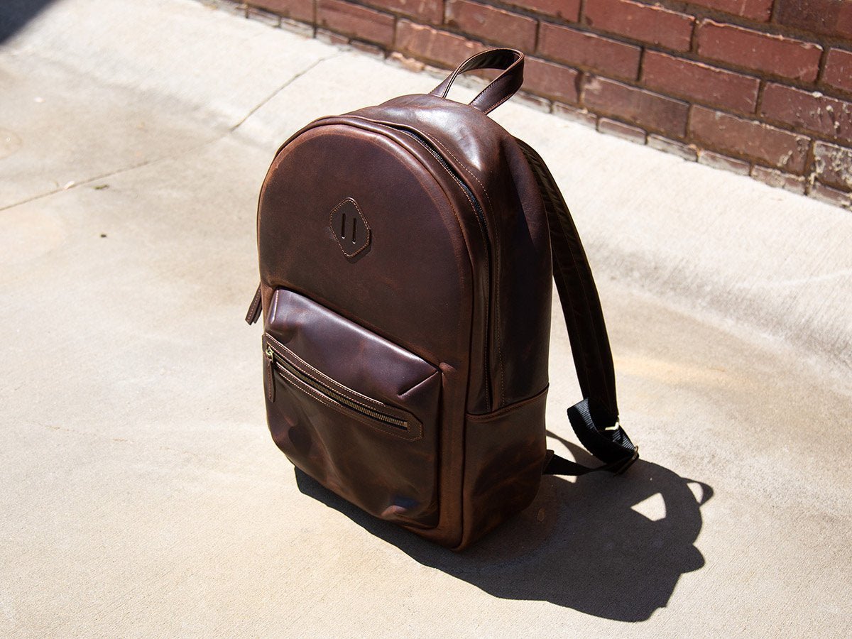 Milwaukee Leather Backpack City - Chestnut Backpack - olpr.