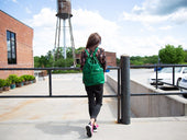 Leather Backpack Izzy Milwaukee - Green Backpack - olpr.