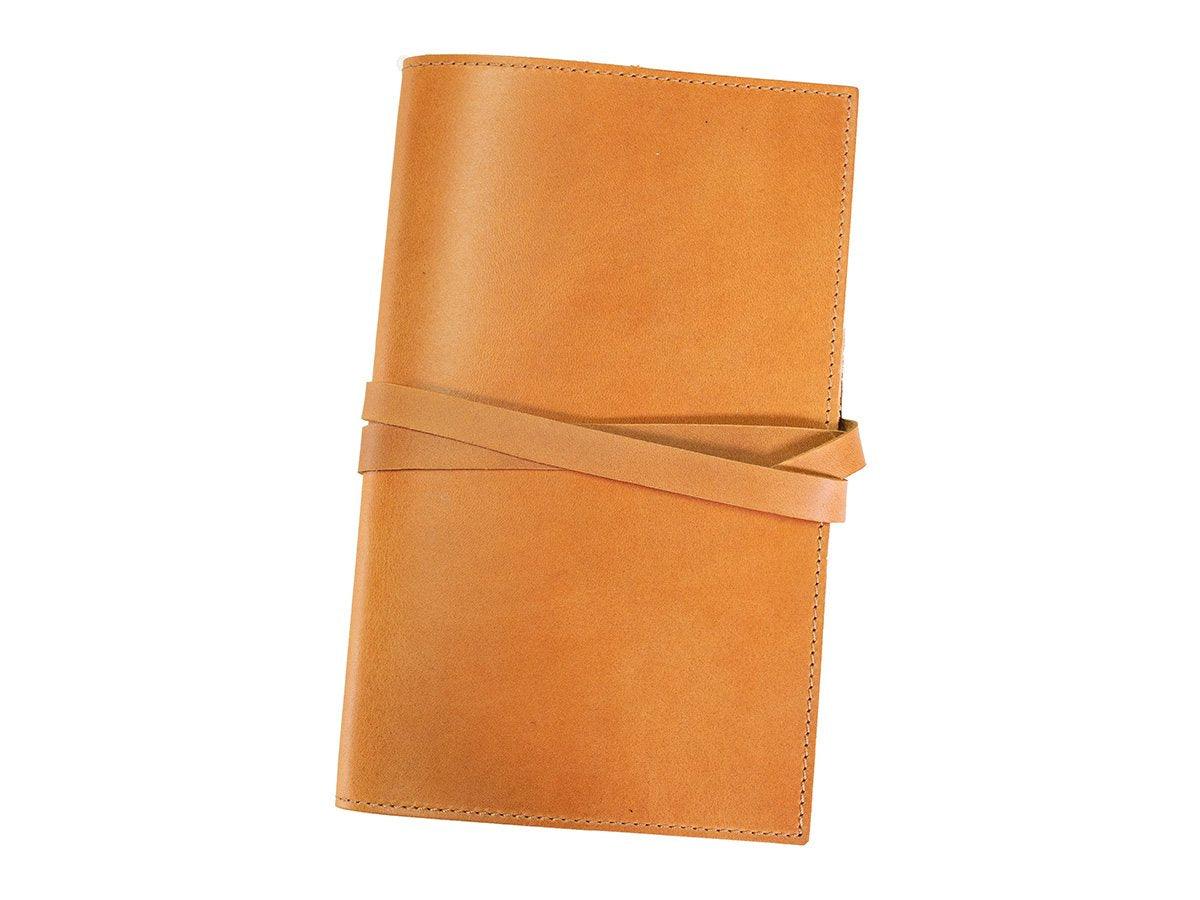 Travel Notebook Cover With Strap Of Milwaukee Leather - Natural Journal - olpr.