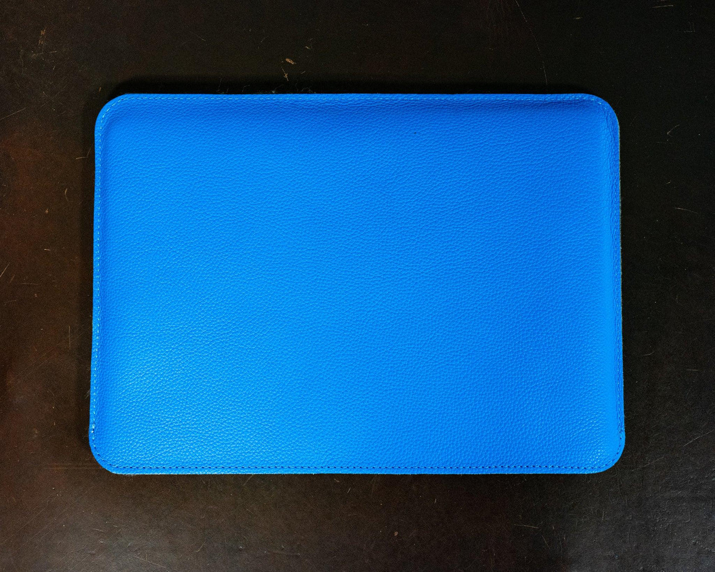 Leather Macbook Sleeve With Wool Lining - Blue Pro & Air Case - olpr.