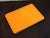 Leather Macbook Sleeve With Wool Lining - Orange- olpr.