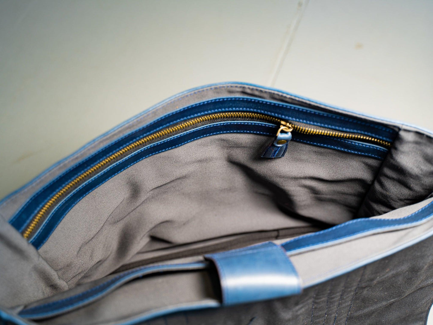 Leather Man Work Bag - Tan Briefcase - olpr.