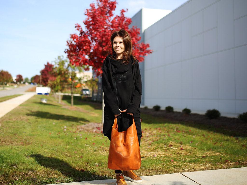 Milwaukee Leather Hobo Bag - Natural Handbags - olpr.
