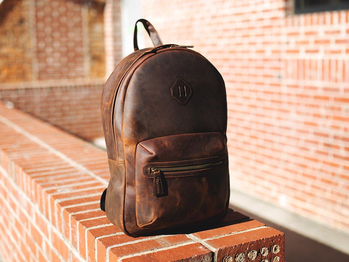 Milwaukee Leather Backpack City - Dark Chocolate Backpack - olpr.
