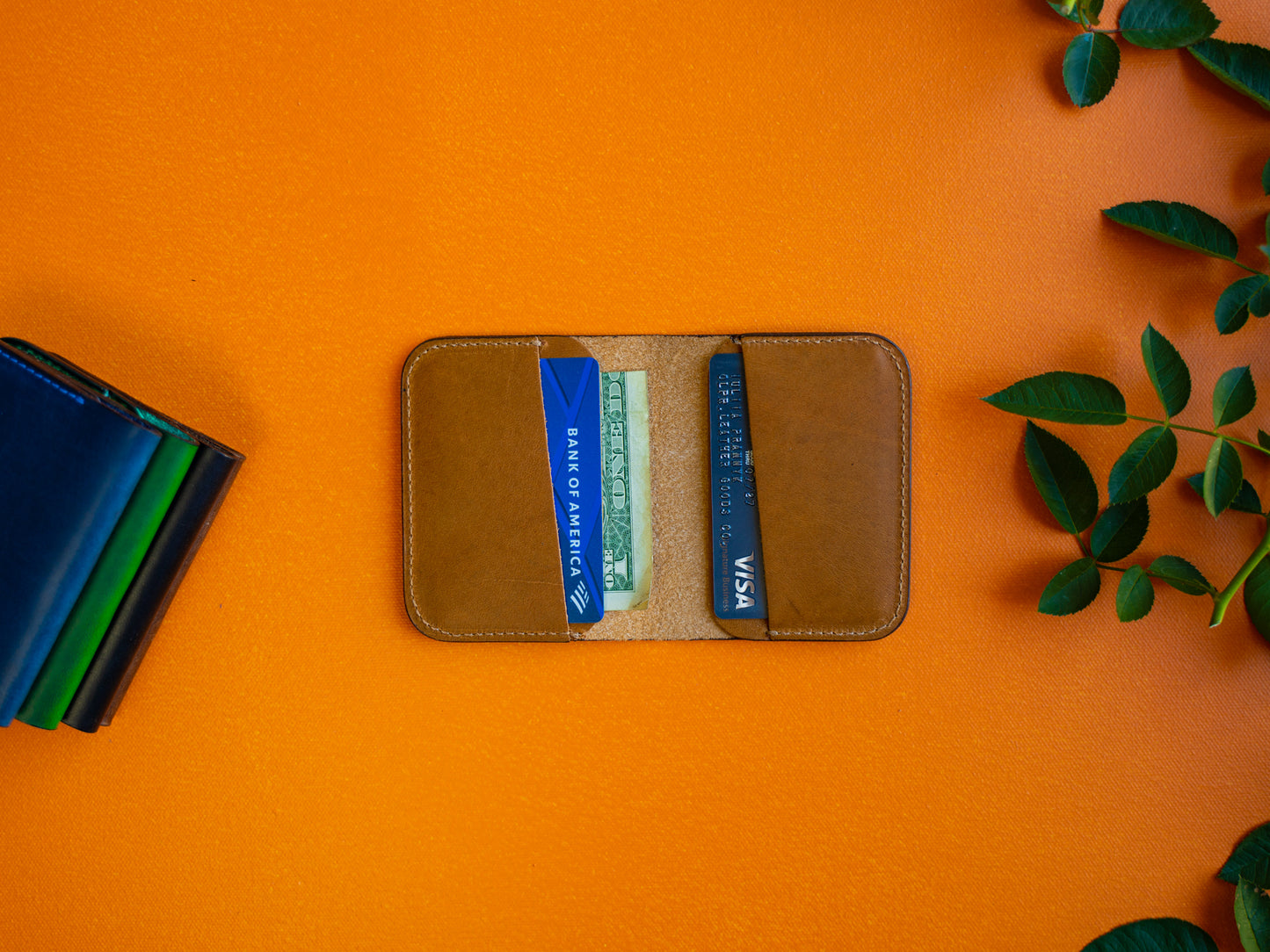 Horween Leather Bifold Minimal 2.0 Wallet - Natural Wallet - olpr.