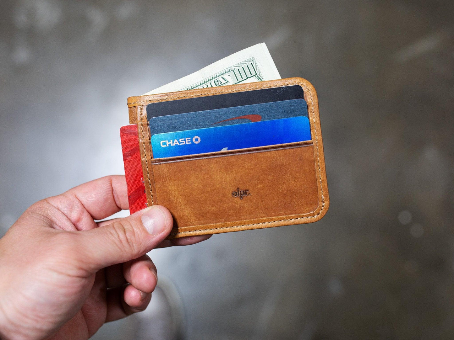 Milwaukee Leather Nine Pocket Wallet - Natural Wallet - olpr.