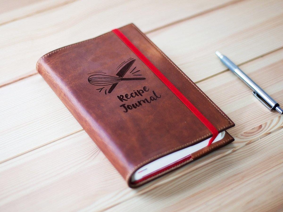 Leather Recipe Journal / Recipe Notebook Milwaukee - Natural Journal - olpr.