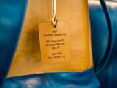 Milwaukee Leather Luggage Tag Large - Natural Travel Tag - olpr.