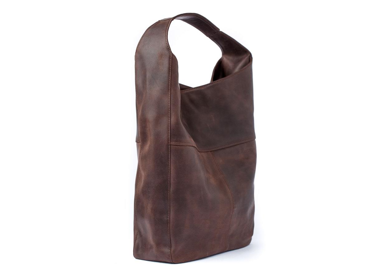 Crazy Horse Leather Hobo Bag - Brown Women Bag - olpr.
