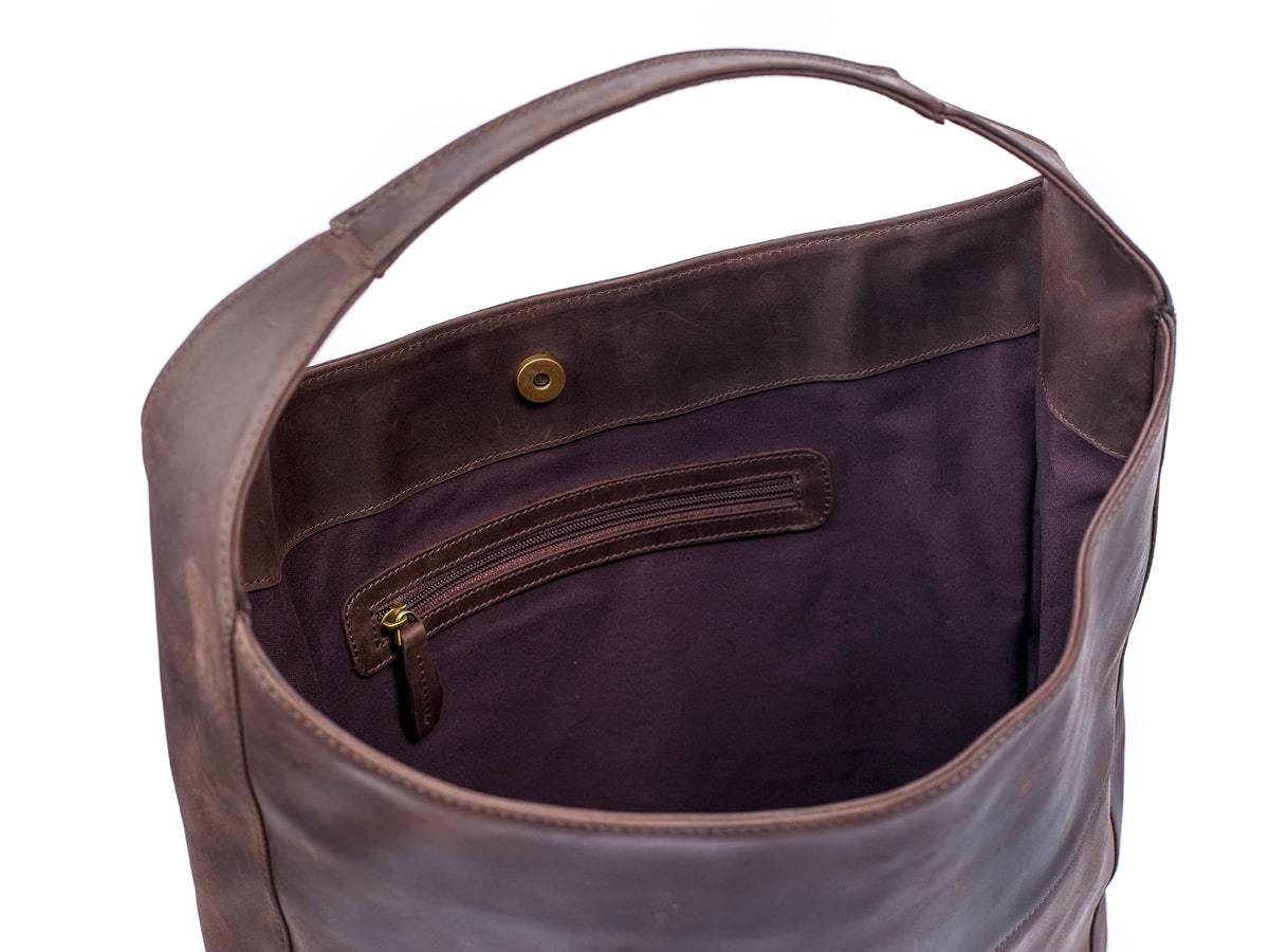 Crazy Horse Leather Hobo Bag - Brown Women Bag - olpr.