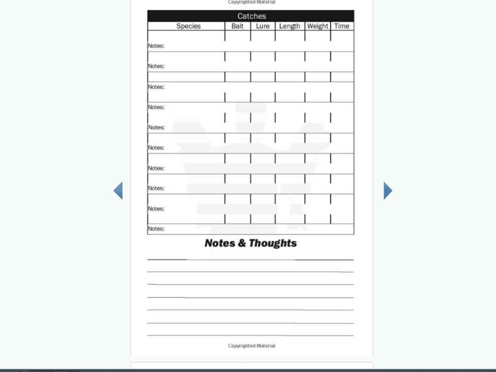 Leather Fishing Log - Natural Journal - olpr.