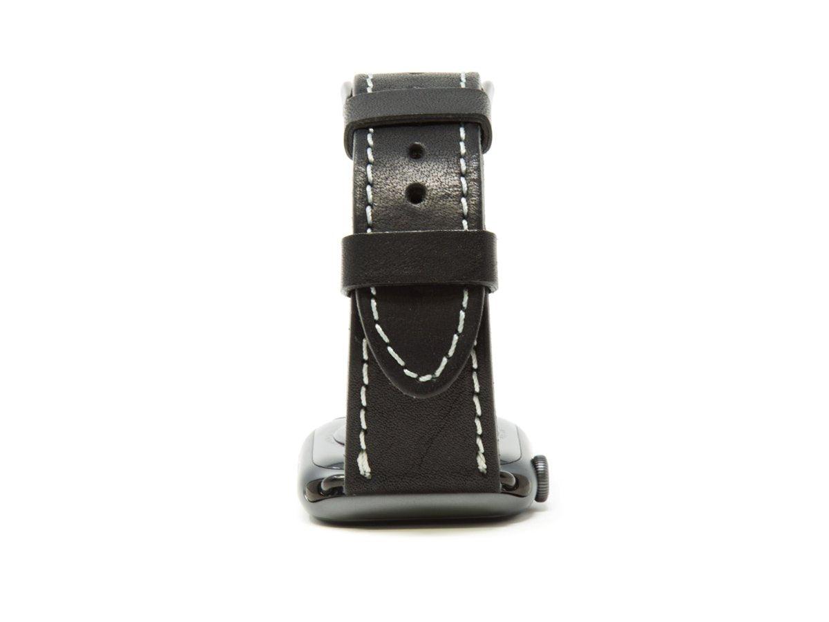 Milwaukee Leather Apple Watch Band - Black - olpr.