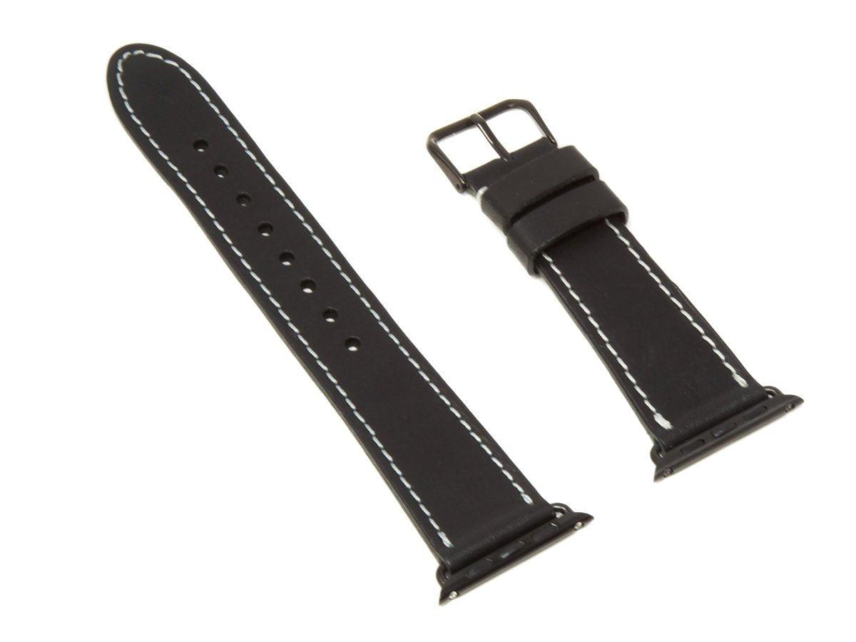 Milwaukee Leather Apple Watch Band - Black - olpr.