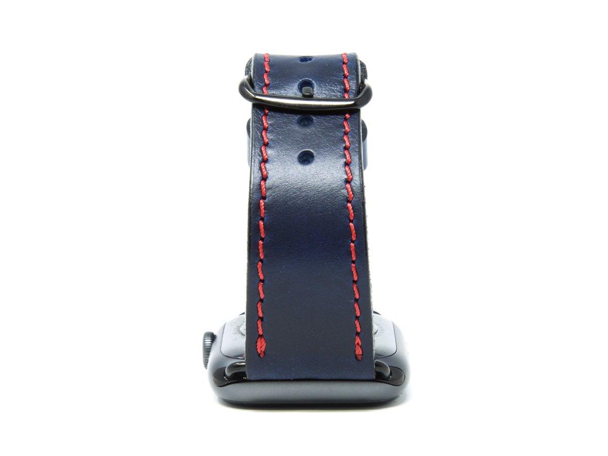 Milwaukee Leather Apple Watch Band - Blue - olpr.