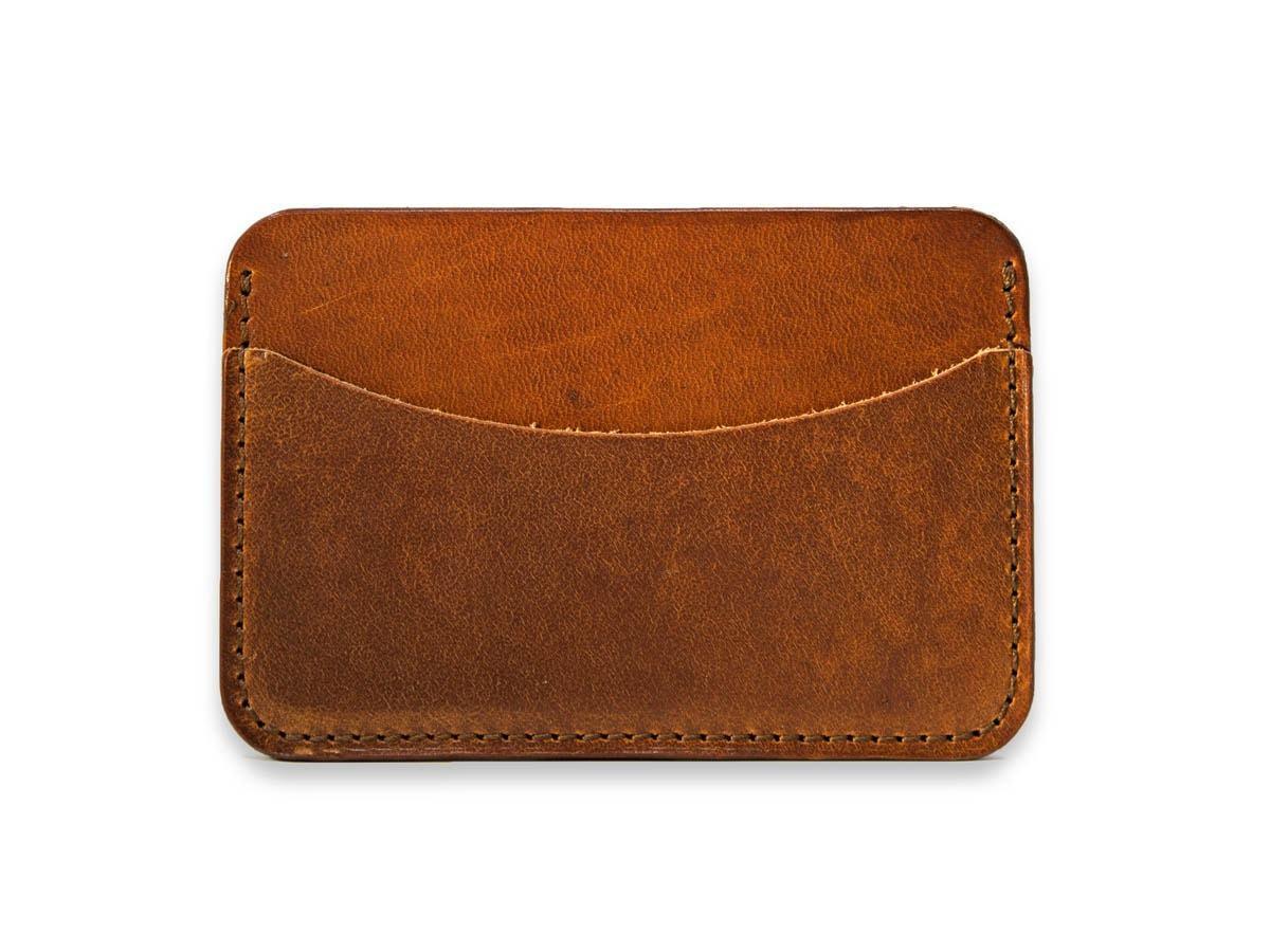 Milwaukee Leather Horizontal Card Holder - Chestnut - olpr.