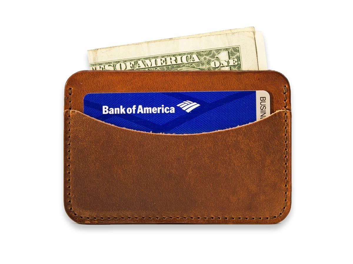 Milwaukee Leather Horizontal Card Holder - Chestnut - olpr.