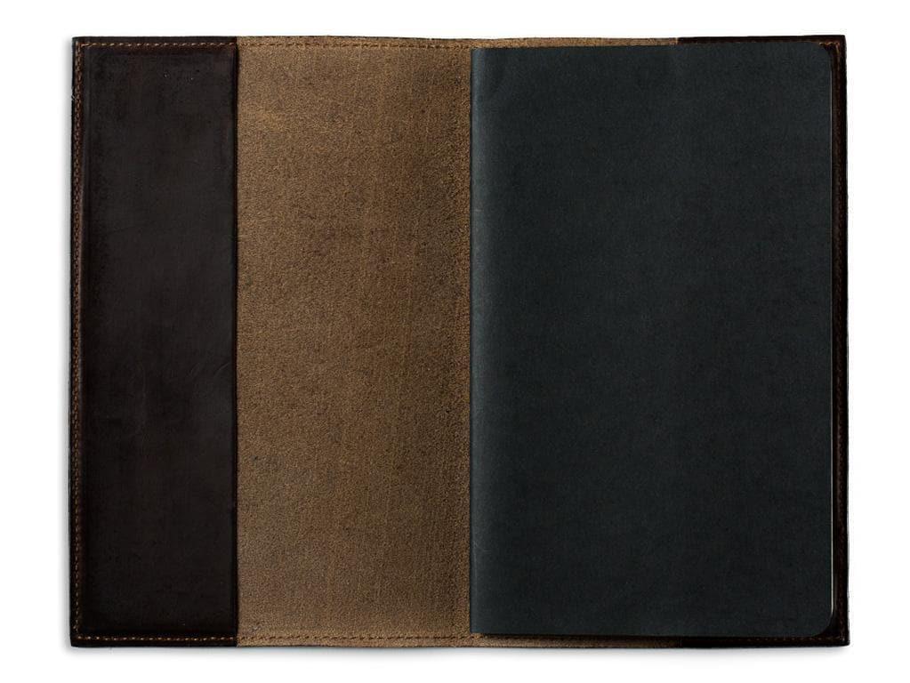 Horween Leather Moleskine Cahier Notebook Cover - Brown Journal - olpr.