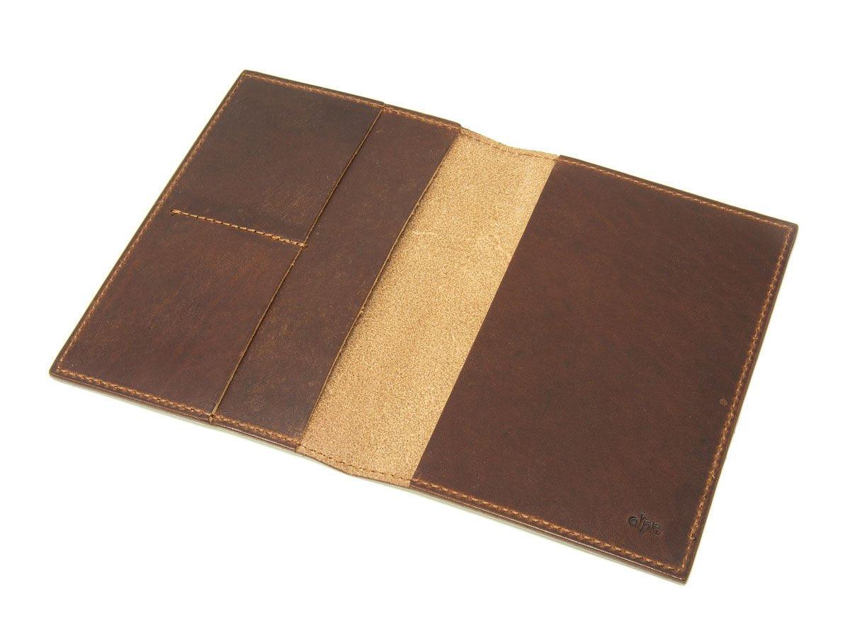 Milwaukee Leather Travel Wallet - Chestnut Passport Wallet - olpr.