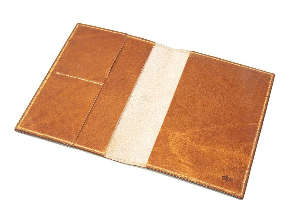 Milwaukee Leather Travel Wallet - Natural Passport Wallet - olpr.