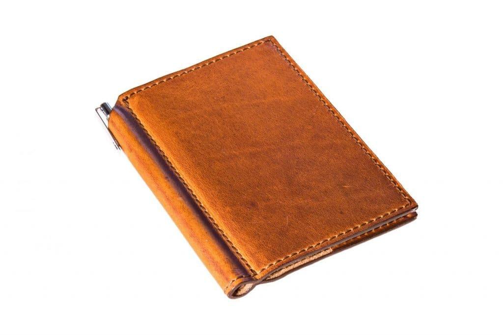 Milwaukee Leather Mini Journal with Pen - Natural - olpr.