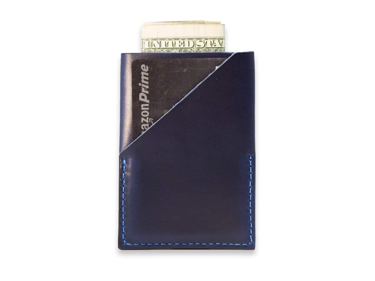 Milwaukee Leather Vertical Card Holder - Blue - olpr.