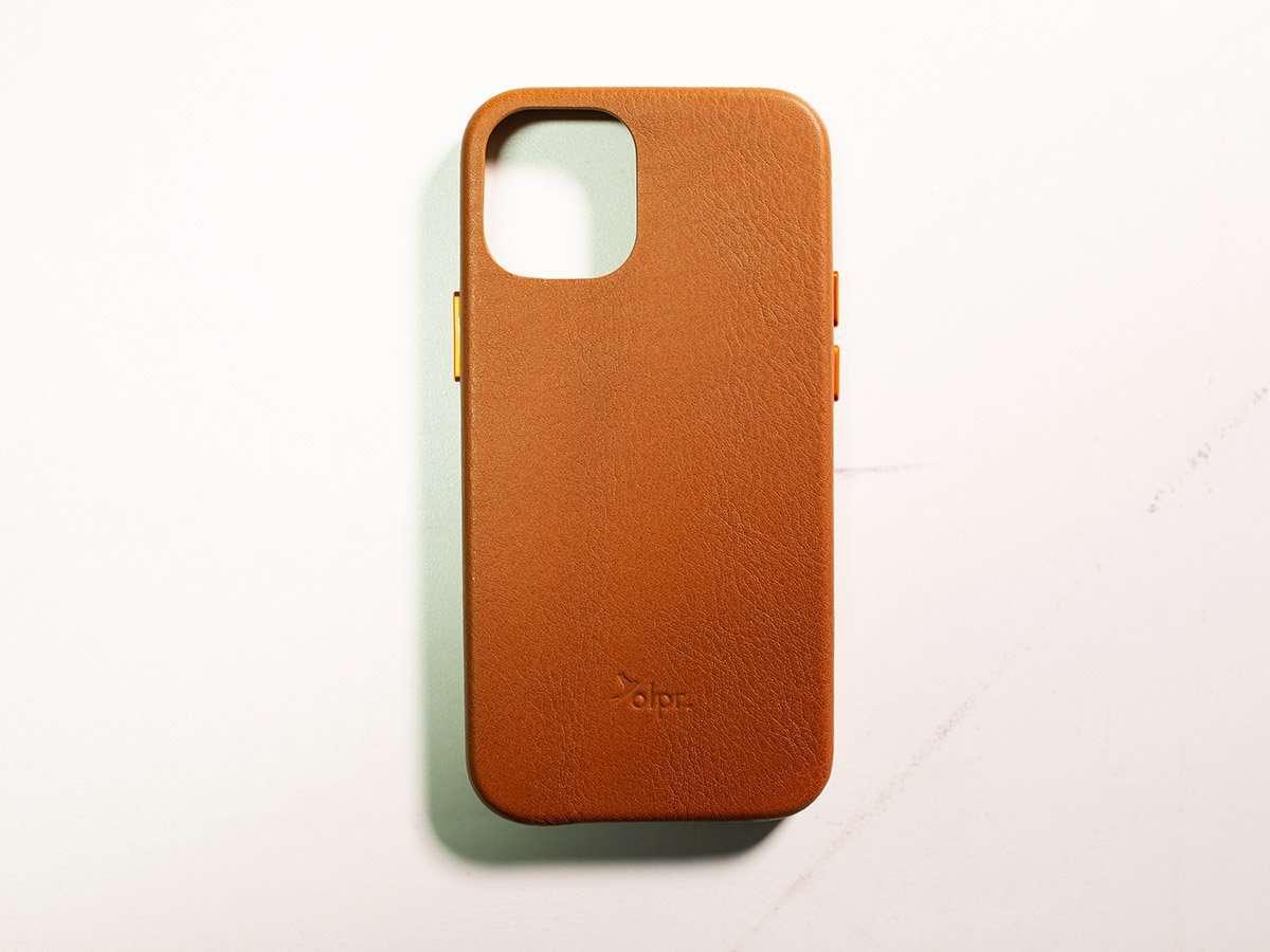 Personalized iPhone 12 Leather Case - Light Brown Personalized iPhone 12 Leather Case - Light Brown